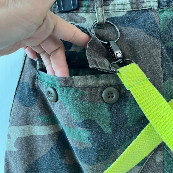 Furst of a Kind Camo Mini Skirt w/ Neon Straps & Name Patch - Picture 7 of 10